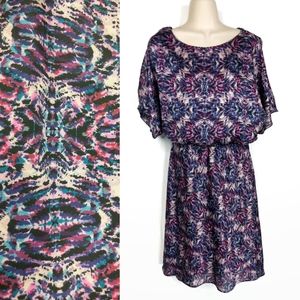 BETHANY Retro Blouson Dress Sz M